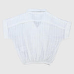 White Short-Sleeved Shirt - Ourkids - Playmore