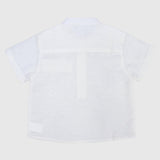 White Short-Sleeved Shirt - Ourkids - Pompelo