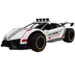 White-Silver RC Car, Spray Runner, Rechargeable Battery Car, Auto Demo, High Speed, Remote Control Car 1:12 Scale RC Fun Drift, for 6+ Kids to Adults - Ourkids - OKO