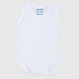 White Sleeveless Bodysuit - Ourkids - Papillion