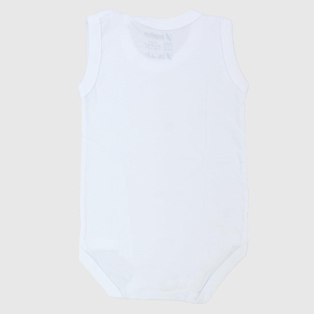 White Sleeveless Bodysuit - Ourkids - Papillion