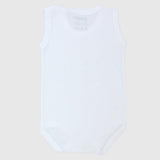 White Sleeveless Bodysuit - Ourkids - Papillion