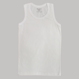 White Sleeveless Undershirt - Ourkids - Papillion