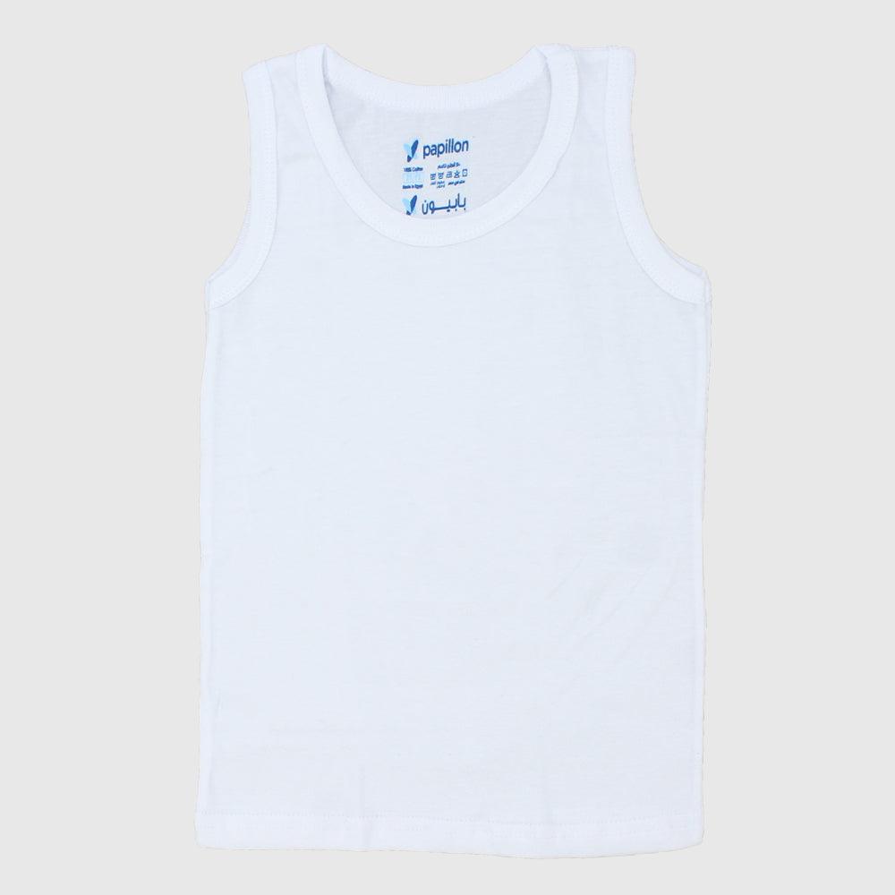 White Sleeveless Undershirt - Ourkids - Papillion