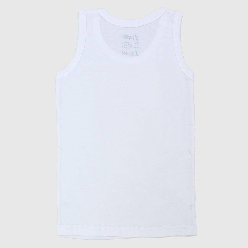 White Sleeveless Undershirt - Ourkids - Papillion