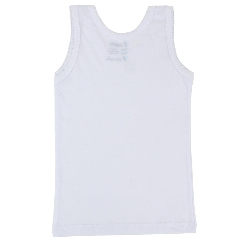 White Sleeveless Undershirt - Ourkids - Papillion