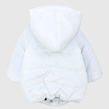 White Unisex Long-Sleeved Waterproof Hooded Jacket - Ourkids - Playmore