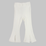 White Wide-Leg Leggings - Ourkids - Playmore