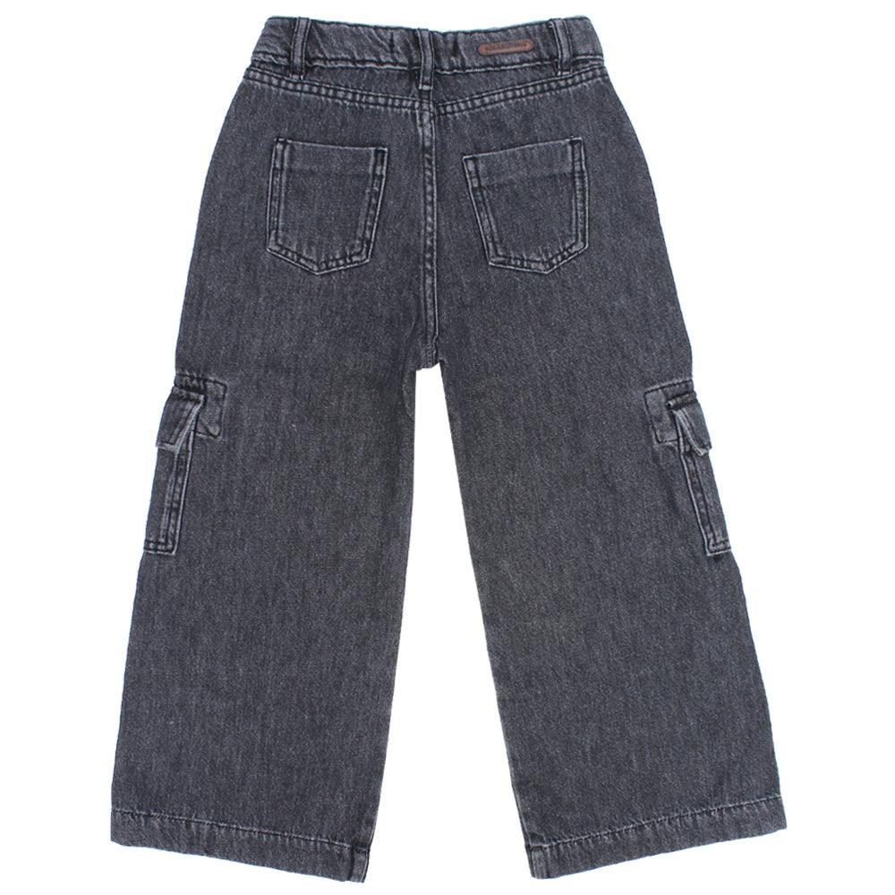 Wide-Leg Cargo Jeans - Ourkids - Solang