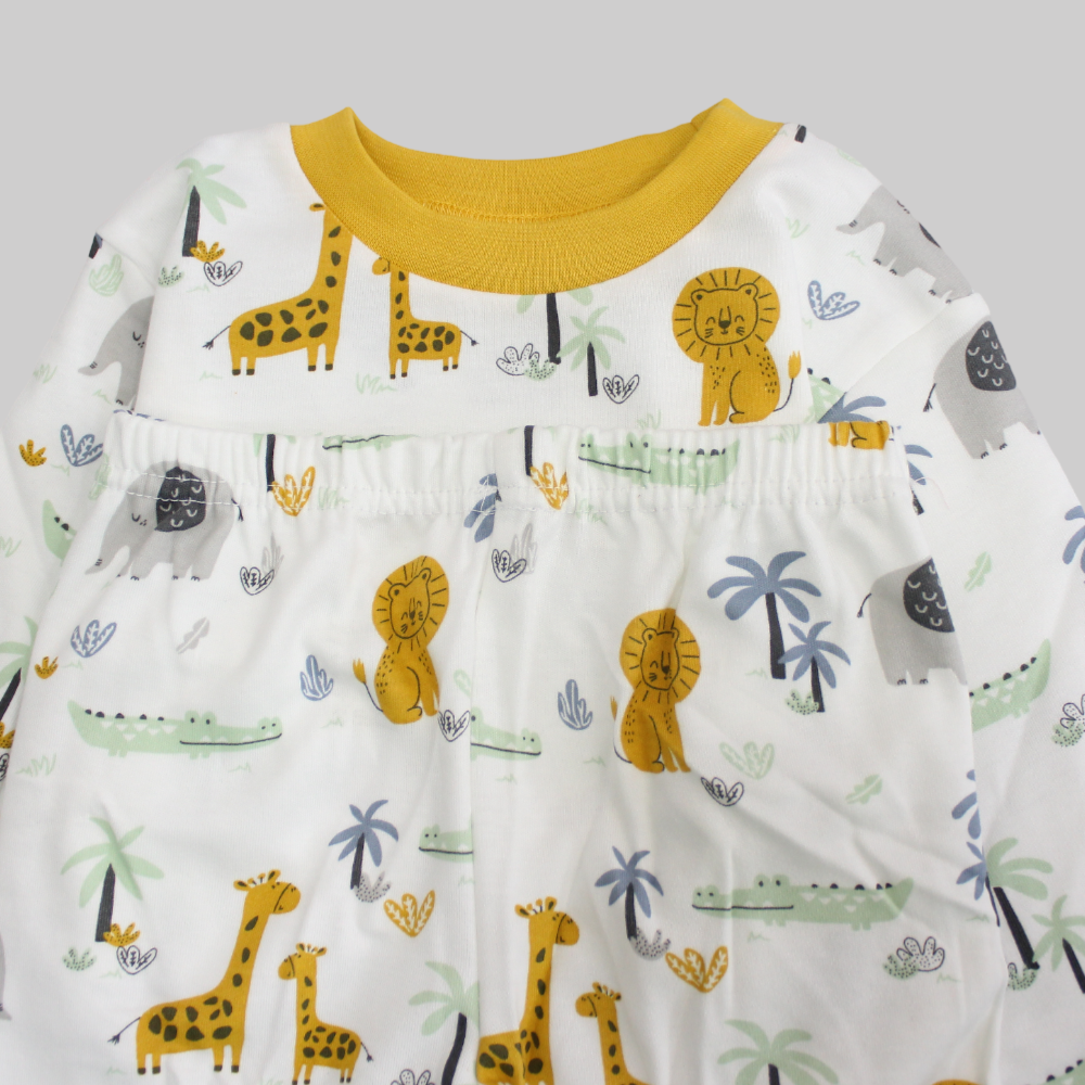 Wild Animals Long-Sleeved Pajama - Ourkids - Al Sayad