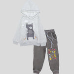 Wild Bear Long-Sleeved Fleeced Hooded Pajama - Ourkids - JOKY