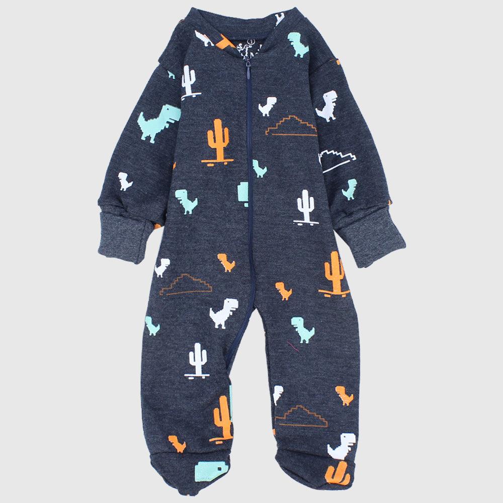 Wild Dino Long-Sleeved Baby Footie - Ourkids - JOKY