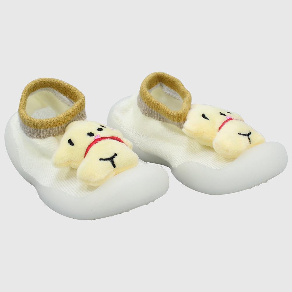 WINNIE THE POOH GRIPPER SLIPPER WINTER THICK COTTON BABY SOCKS - Ourkids - Bella Bambino