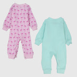 Winter Flamingo Long-Sleeved Footless Onesie (Pack Of 2) - Ourkids - Lumex