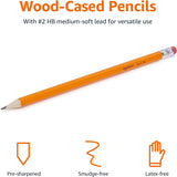 Woodcased #2 Pencils, Pre-sharpened, HB Lead, 30 count, Orange - Ourkids - OKO