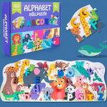 Wooden 3D Alphabet Animal Puzzle - Ourkids - OKO