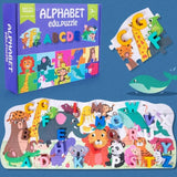 Wooden 3D Alphabet Animal Puzzle - Ourkids - OKO