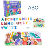 Wooden 3D Alphabet Animal Puzzle - Ourkids - OKO