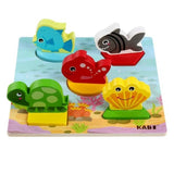 Wooden 3D puzzle - ocean - Ourkids - Kabi