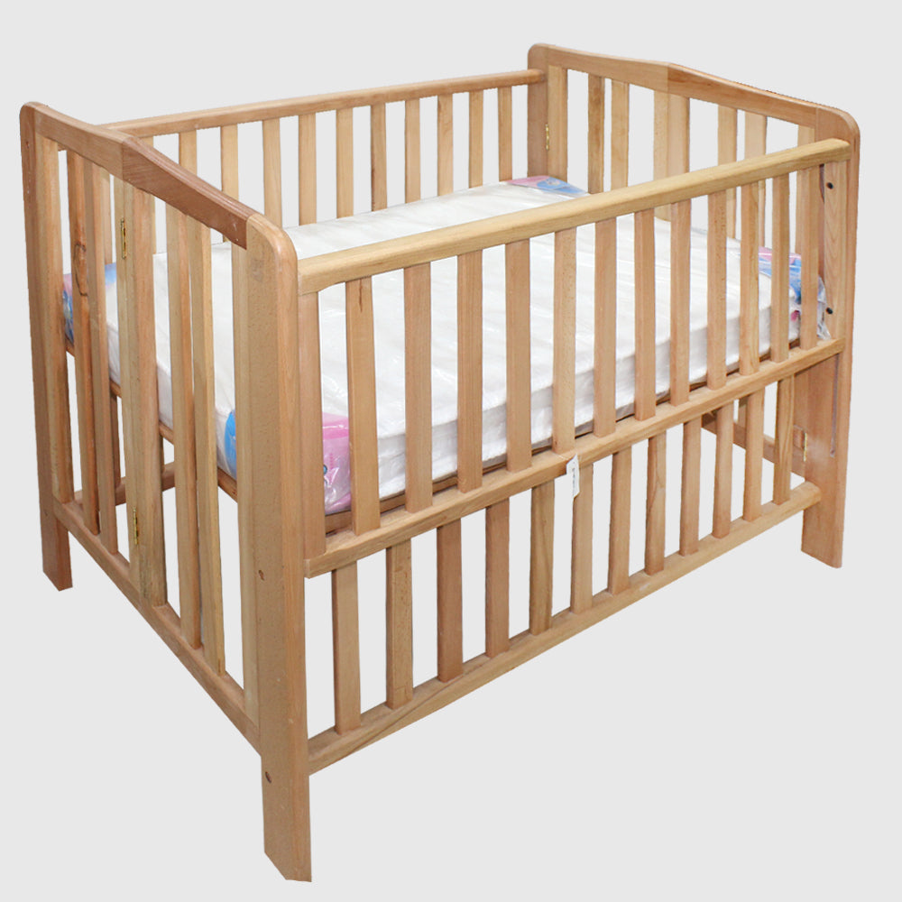 Wooden Baby Cot 120x70 CM - Ourkids - Baby Sleep