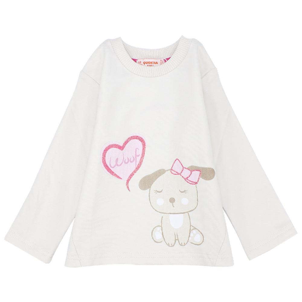Woof Woof Long-Sleeved Pullover - Ourkids - Quokka