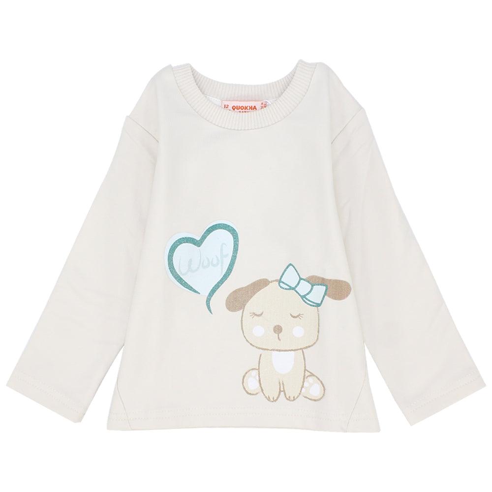 Woof Woof Long-Sleeved Pullover - Ourkids - Quokka