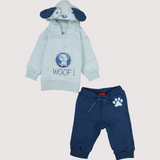 Woofy Puppy Long-Sleeved Fleeced Hooded Pajama - Ourkids - Junior