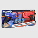 XHero Sidestrike 2 Pack Duo Duo Soft Bullet Guns - Ourkids - XHero