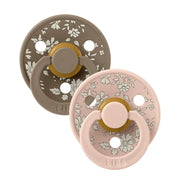 BIBS x Liberty Colour Natural Rubber Pacifiers Size 1 – Pack Of 2 - Baby Essentials