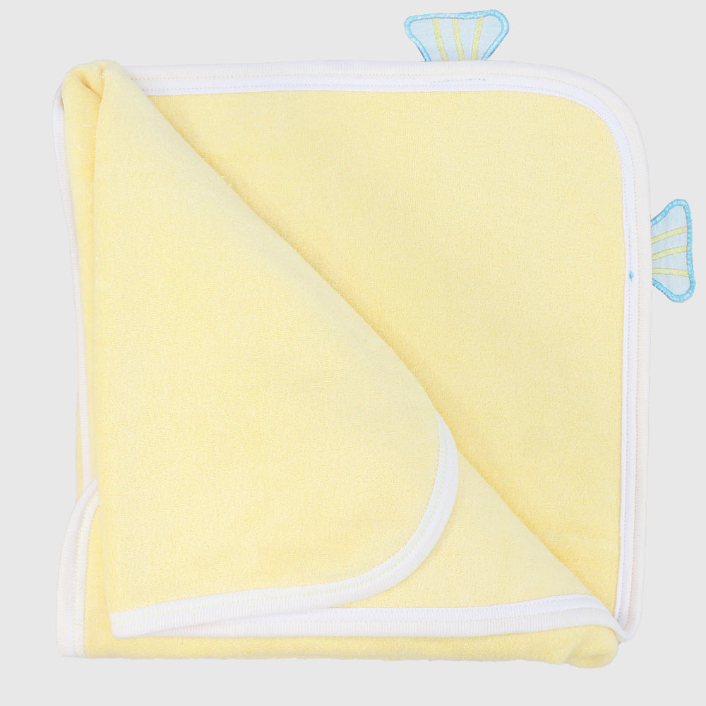 Yellow Baby Hooded Towel - Ourkids - OKO