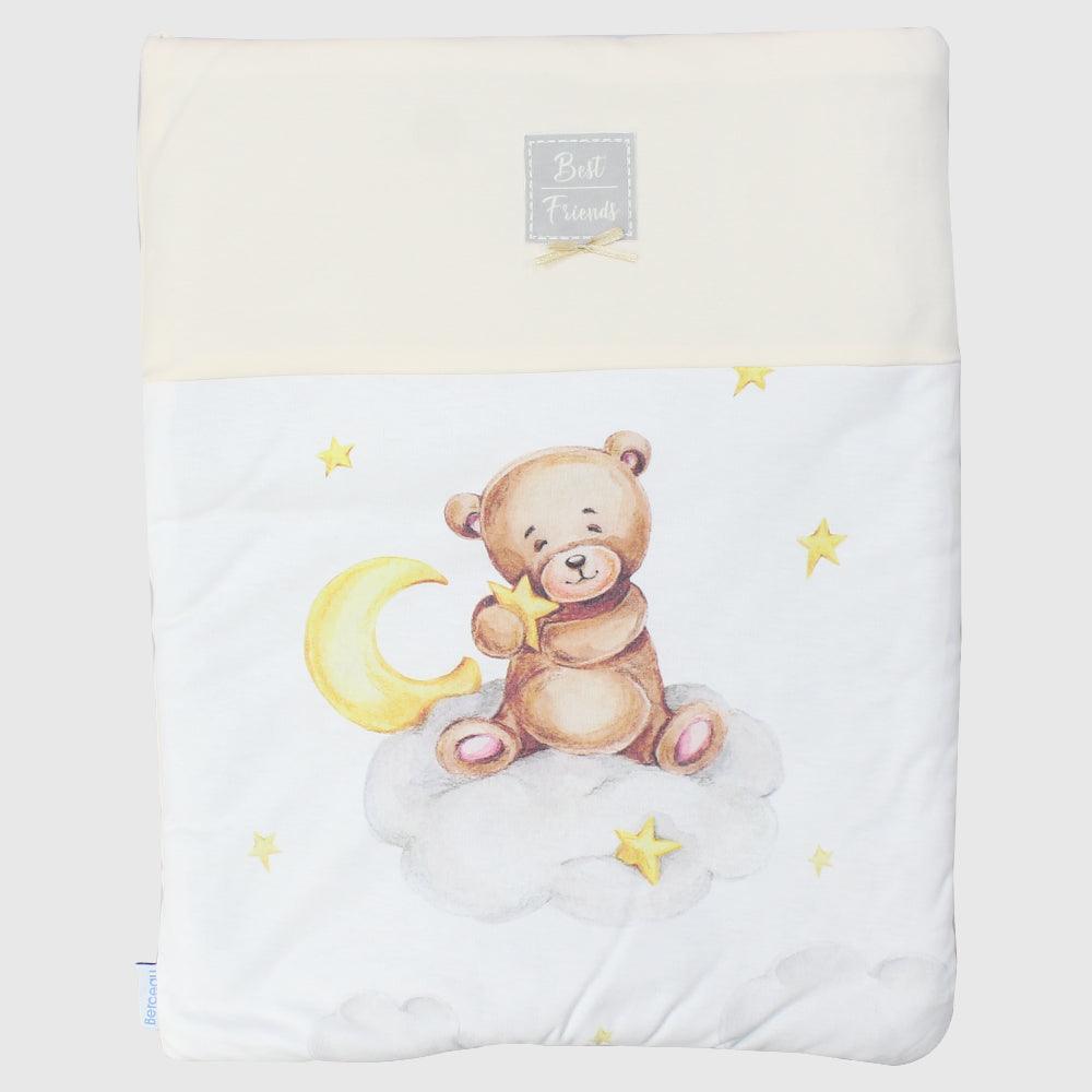 Yellow Bear On A Cloud Baby Port - Ourkids - Berceau