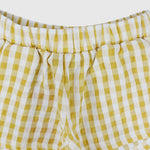 Yellow Checkered Comfy Shorts - Ourkids - Playmore