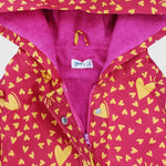 Yellow Hearts Swim Robe - Ourkids - Playmore