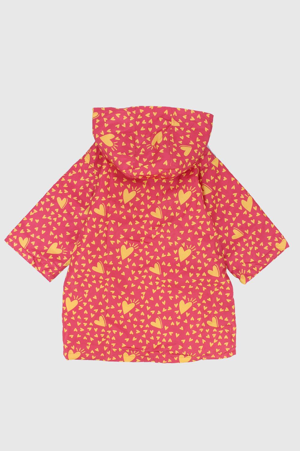 Yellow Hearts Swim Robe - Ourkids - Playmore