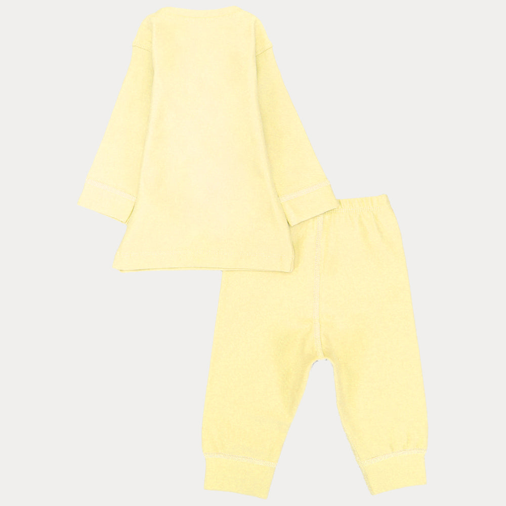 Yellow Long-Sleeved Thermal Underwear Set - Ourkids - Junior