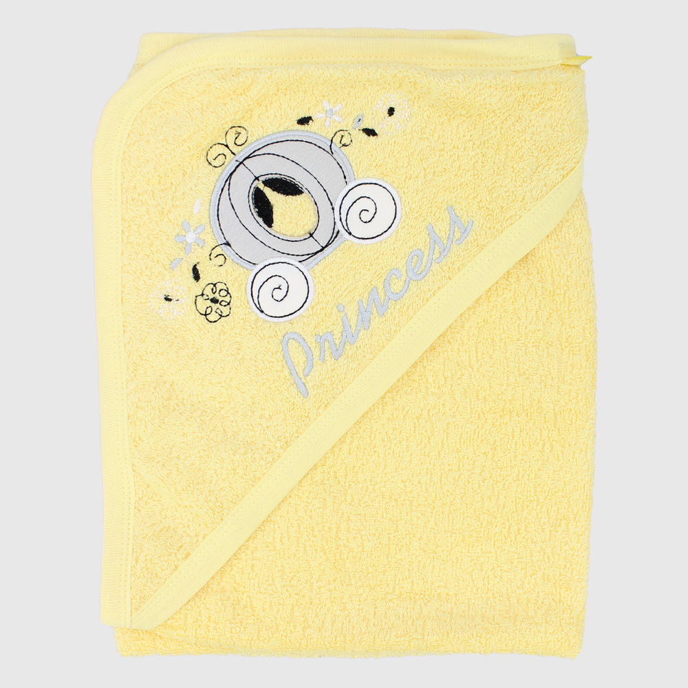 Yellow Princess Baby Hooded Towel - Ourkids - Junior