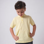 Yellow Short-Sleeved Polo Shirt - Ourkids - Ourkids