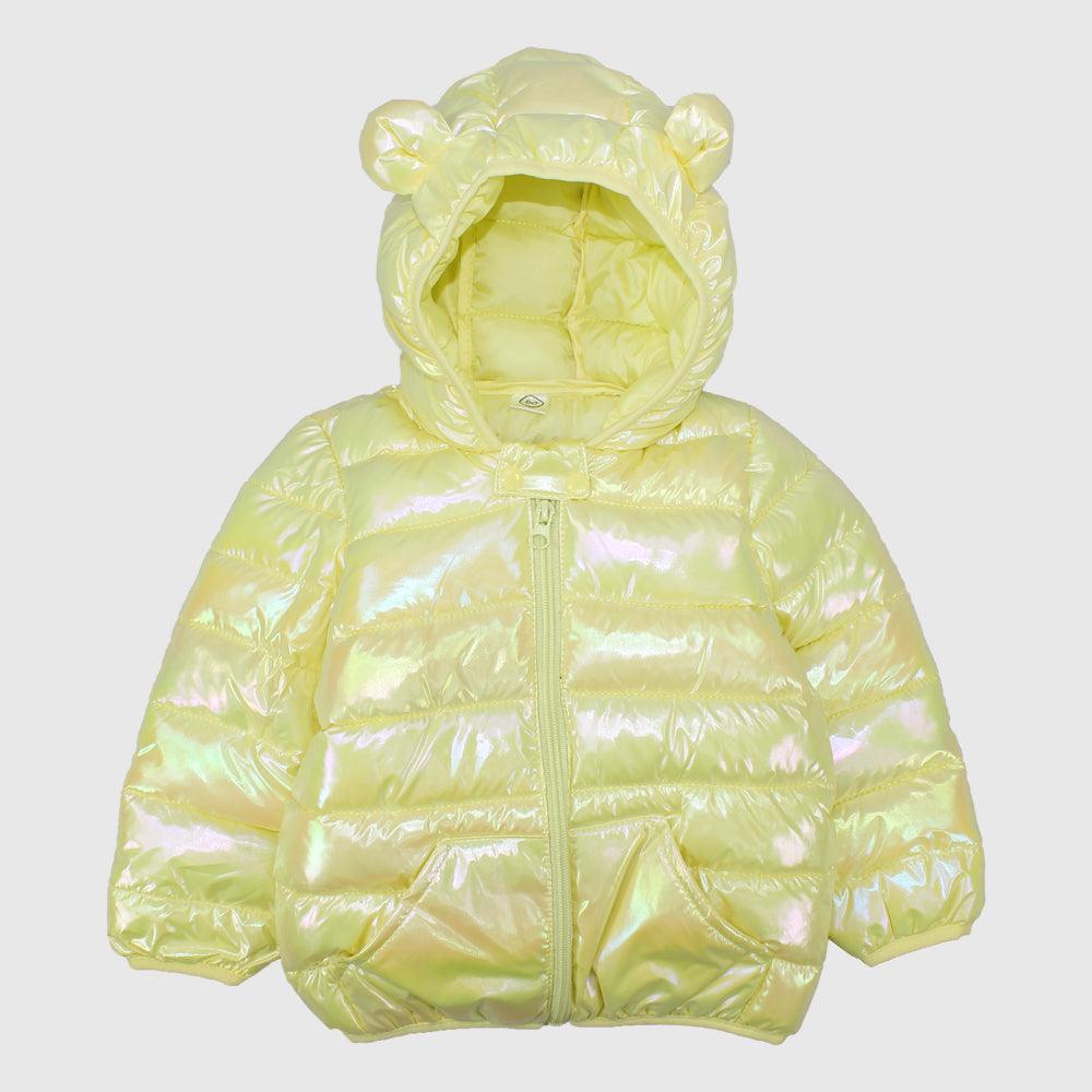 Yellow Unisex Long-Sleeved Waterproof Hooded Jacket - Ourkids - Mini Me