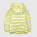 Yellow Unisex Long-Sleeved Waterproof Hooded Jacket - Ourkids - Mini Me