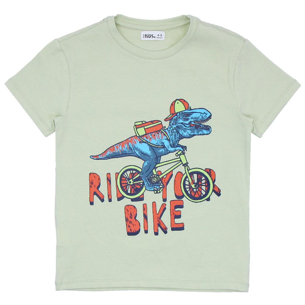 Short-Sleeved T-Shirt "Ride Your Bike" - Ourkids - Ourkids