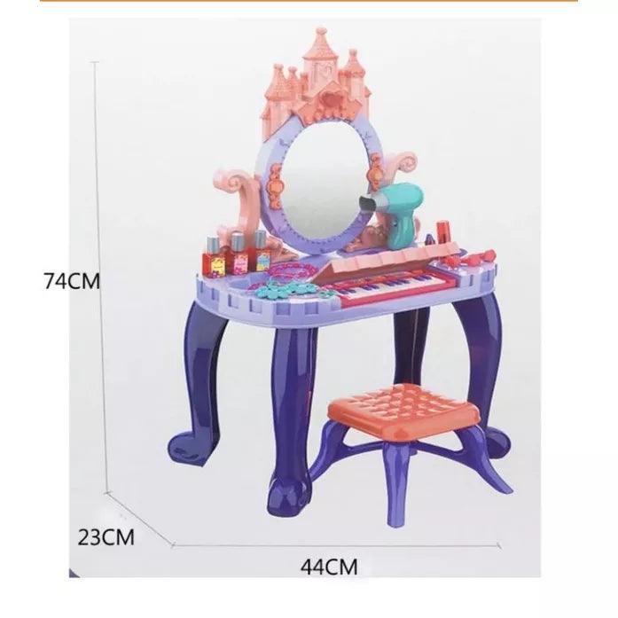 1PJPlay at Home Beautiful Girl Piano Vanity with Chair - Ourkids - OKO