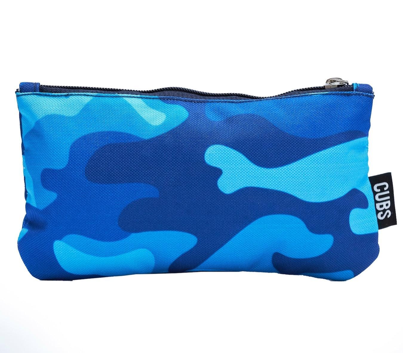 CUBS CAMO BLUE BIG AND BASIC PENCIL CASE - Ourkids - Cubs