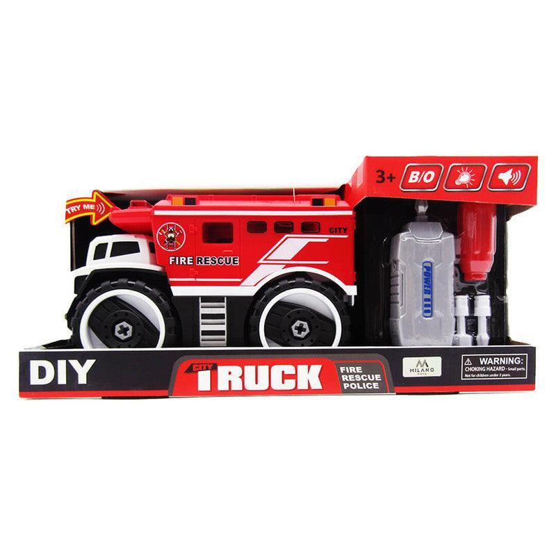City Truck Rescue – Fire Rescue – Red - Ourkids - Milano