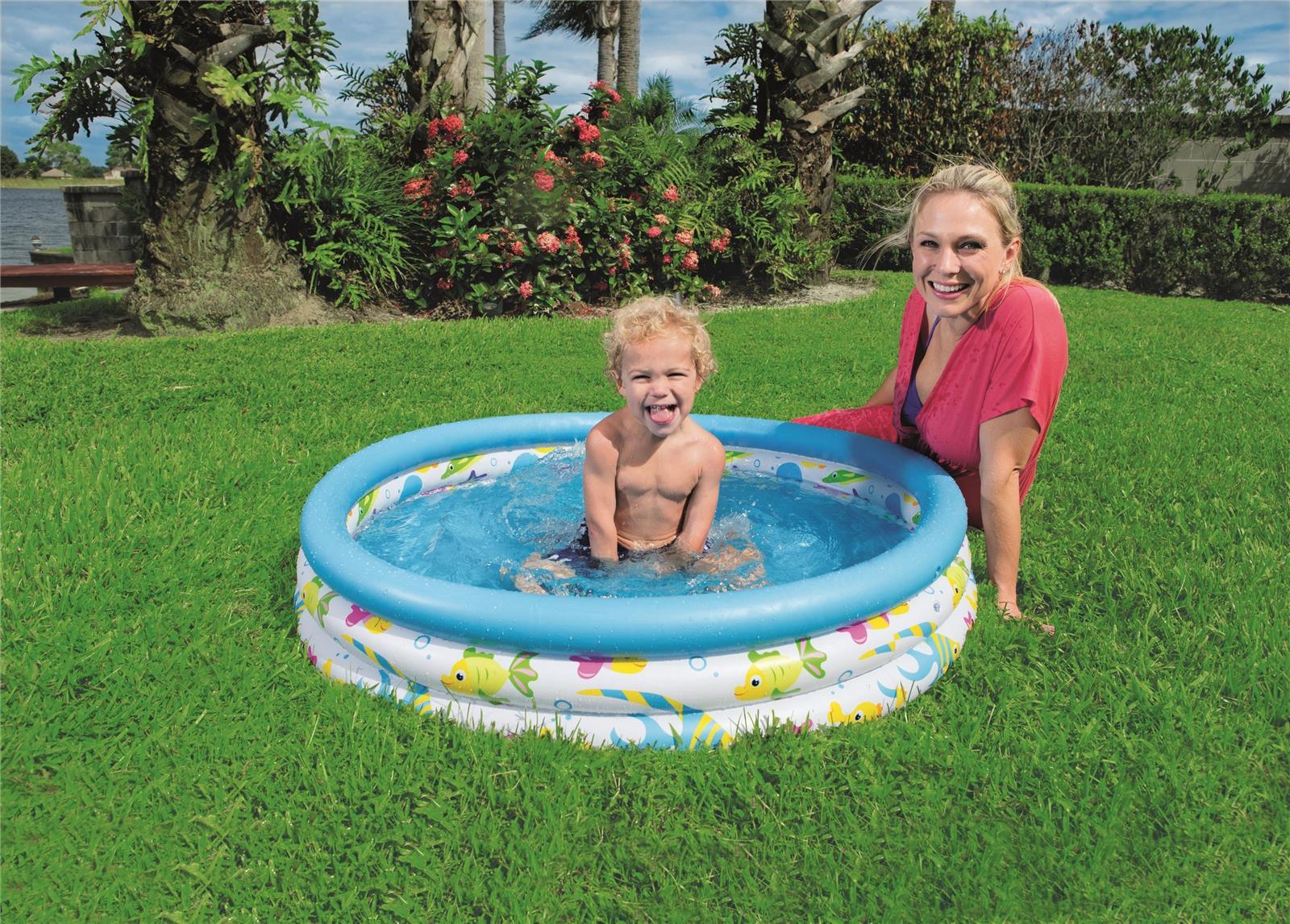 Bestway Paddling Pool, Coral Kids, 102 x 25 cm - Ourkids - Bestway