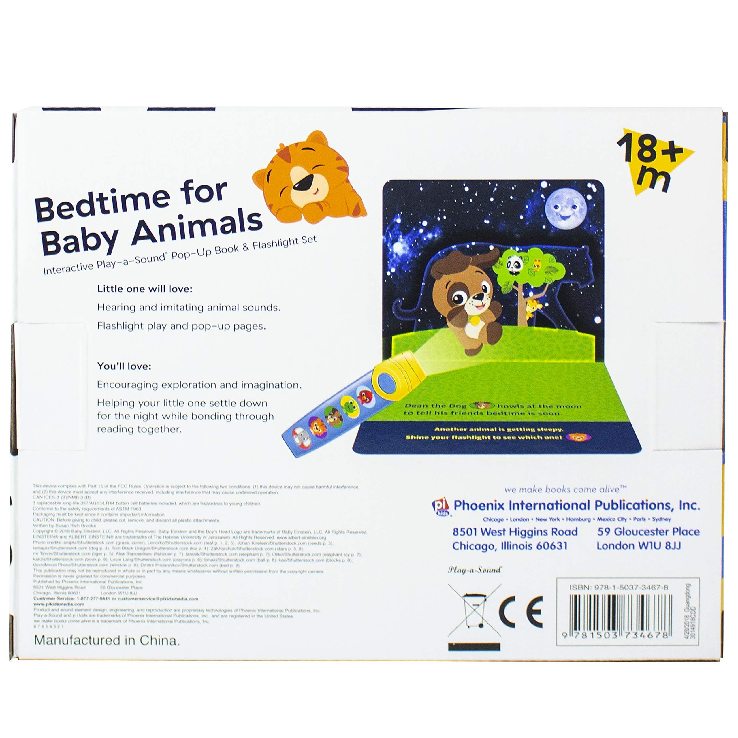 Baby Einstein - Bedtime for Baby Animals Pop-up Book & Flashlight set - Play-a-sound - Ourkids - Baby Einstein