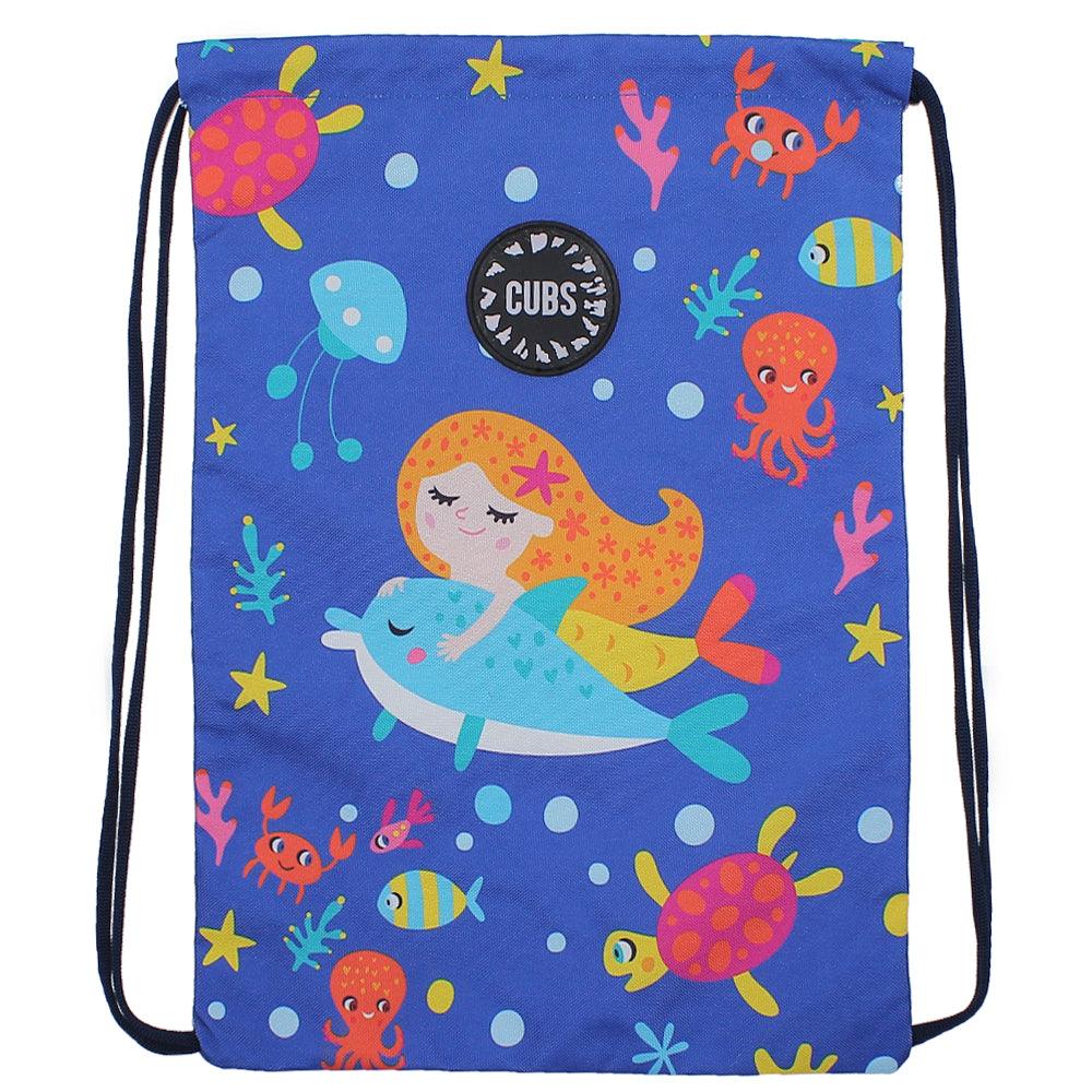 Cubs Mermaids & Dolphins String Bag - Ourkids - Cubs