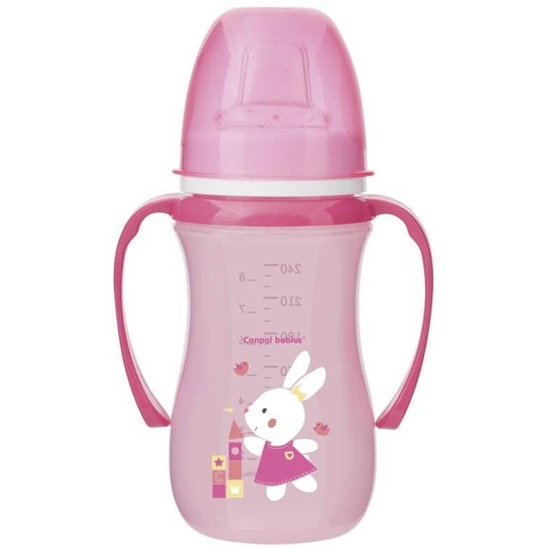 Canpol Babies Training Cup With Silicon Soft Spout 240ml age 6+m - Ourkids - Canpol Babies