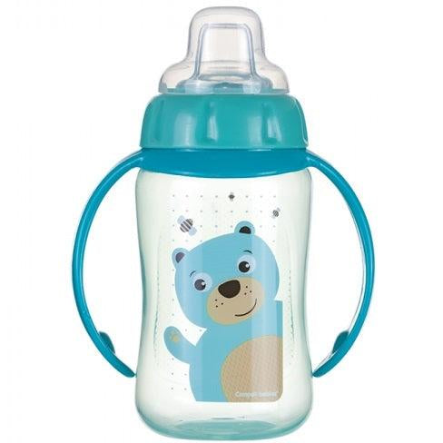 CANPOL BABIES Silicone training mug Cute Animals turquoise 320 ml - Ourkids - Canpol Babies