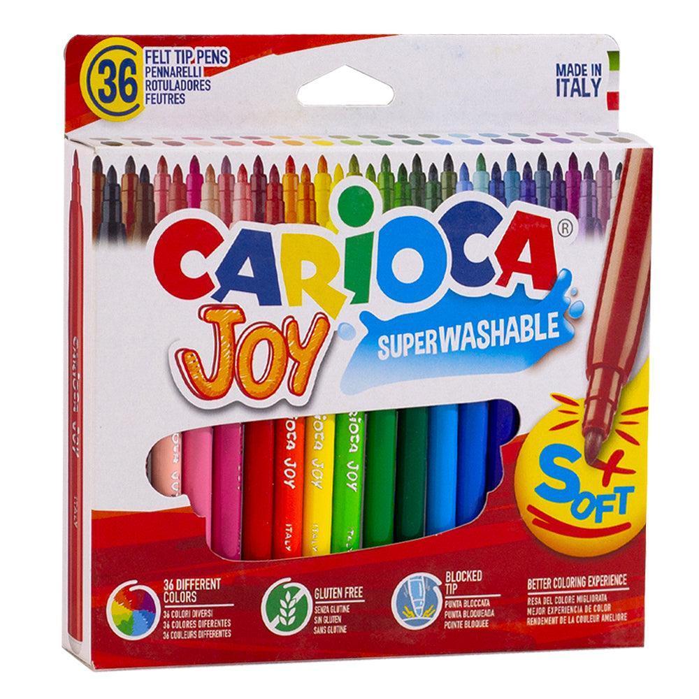 Carioca Joy Super Washable Felt Tip Pen Pack - 36 Colors - Ourkids - Carioca