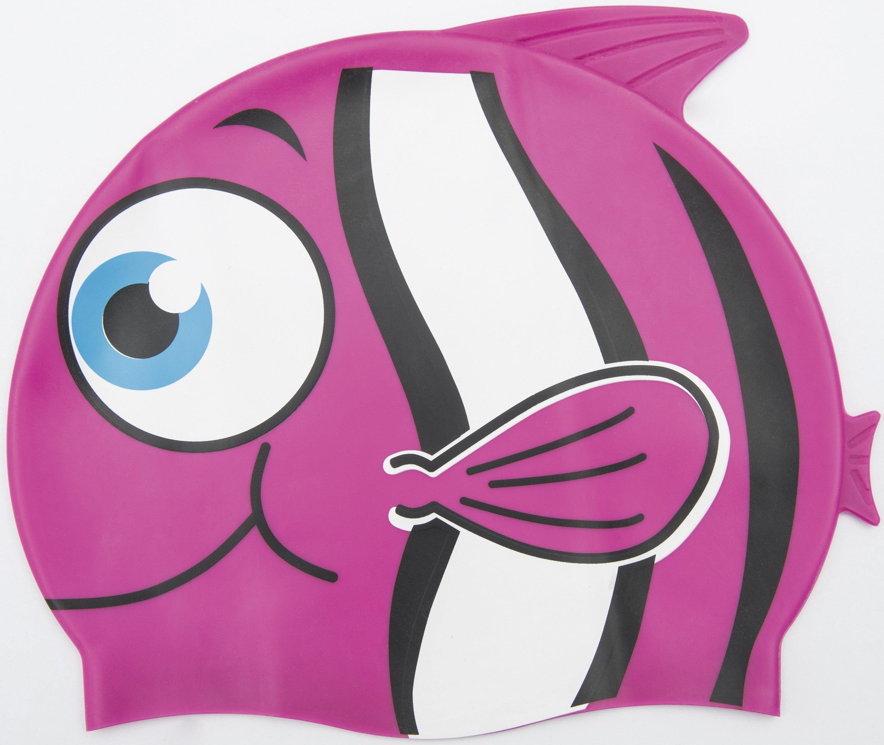 Children's Hydro-Swim Silicone Swim Cap Clownfish Ages 3+ Assorted - Ourkids - Bestway